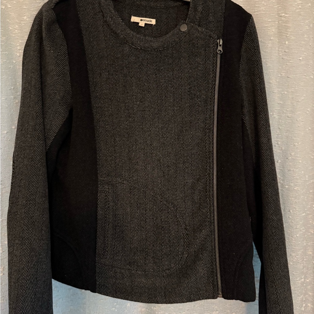 LA made Black and Gray Women's Jacket‎